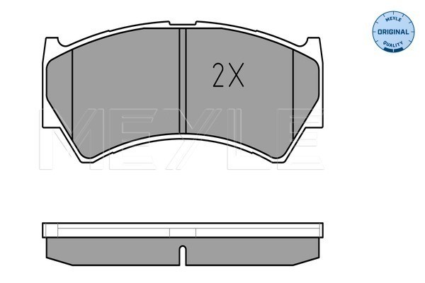 Bromsbeläggsats, Framaxel Meyle 025 237 9515/W MEYLE