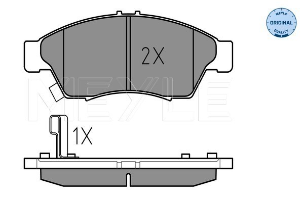 Bromsbeläggsats, Framaxel Meyle 025 238 1716/W MEYLE