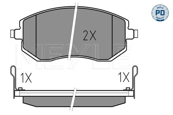 Bromsbeläggsats, Framaxel Meyle 025 238 6517/PD MEYLE