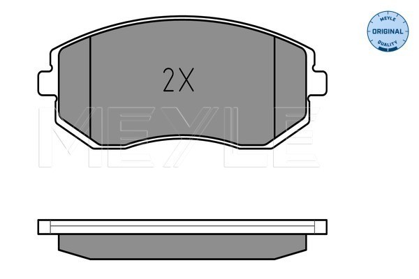 Bromsbeläggsats, Framaxel Meyle 025 238 6517/W MEYLE
