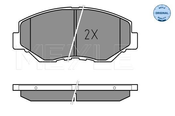 Bromsbeläggsats, Framaxel Meyle 025 238 6817 MEYLE