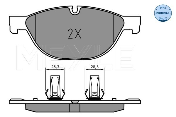 Bromsbeläggsats, Framaxel Meyle 025 238 9518 MEYLE