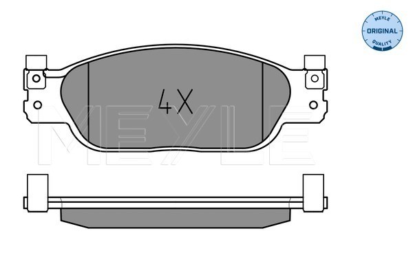 Bromsbeläggsats, Framaxel Meyle 025 239 0818 MEYLE