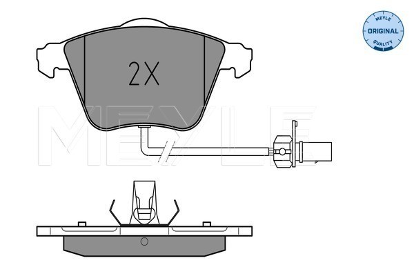 Bromsbeläggsats, Framaxel Meyle 025 239 5020/W MEYLE