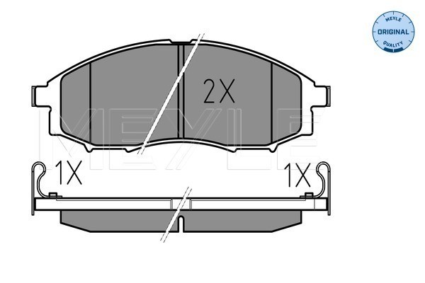 Bromsbeläggsats, Framaxel Meyle 025 239 7017/W MEYLE