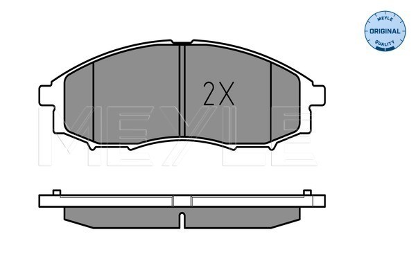 Bromsbeläggsats, Framaxel Meyle 025 239 7017/W MEYLE