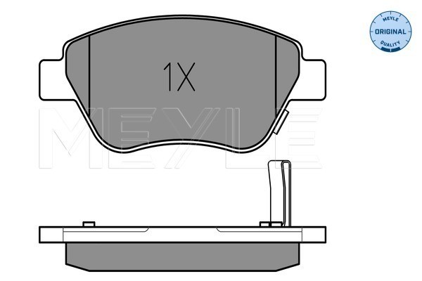 Bromsbeläggsats Solid, Framaxel Meyle 025 239 8217/W MEYLE