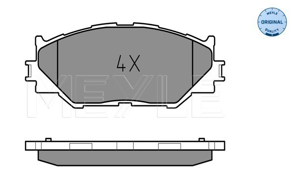 Bromsbeläggsats, Framaxel Meyle 025 239 8317 MEYLE
