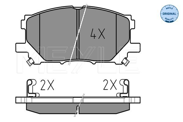 Bromsbeläggsats, Framaxel Meyle 025 239 8916 MEYLE