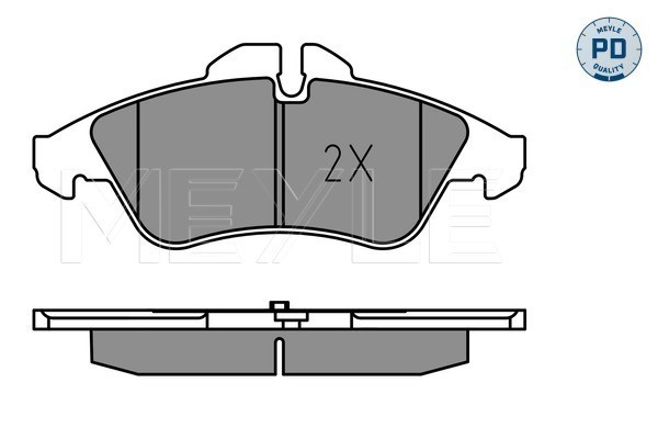 Bromsbeläggsats, Framaxel Meyle 025 239 9020/PD MEYLE