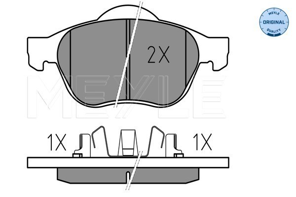 Bromsbeläggsats, Framaxel Meyle 025 239 9617/W MEYLE