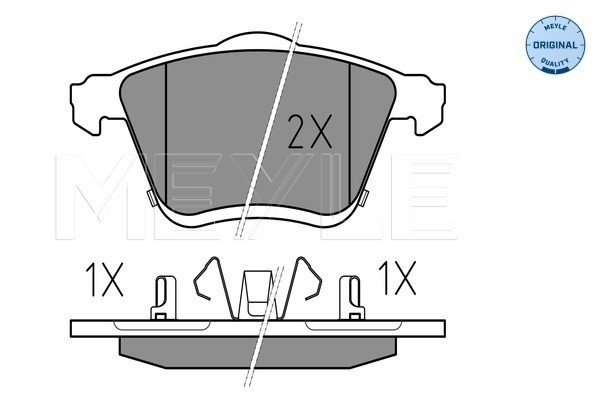 Bromsbeläggsats, Framaxel Meyle 025 240 0218/W MEYLE