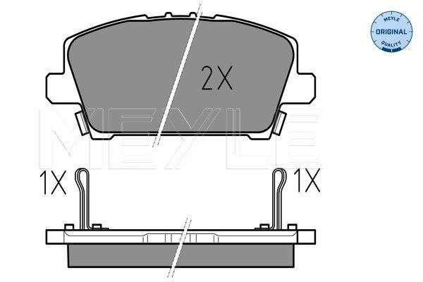 Bromsbeläggsats, Framaxel Meyle 025 240 8717/W MEYLE