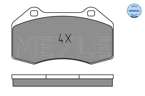 Bromsbeläggsats, Framaxel Meyle 025 241 6215 MEYLE