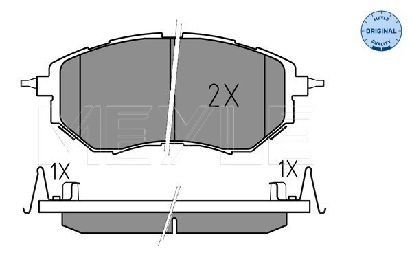 Bromsbeläggsats, Framaxel Meyle 025 242 2218/W MEYLE