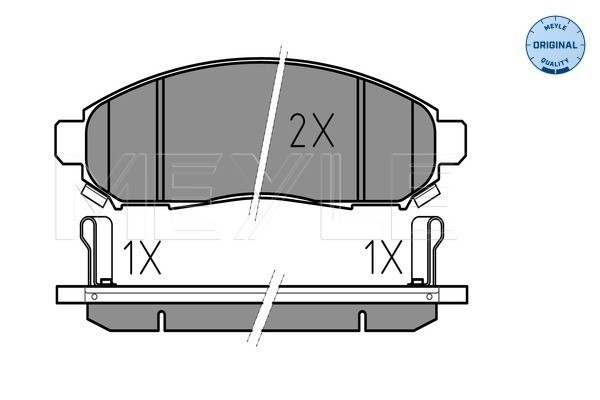 Bromsbeläggsats, Framaxel Meyle 025 242 2716/W MEYLE