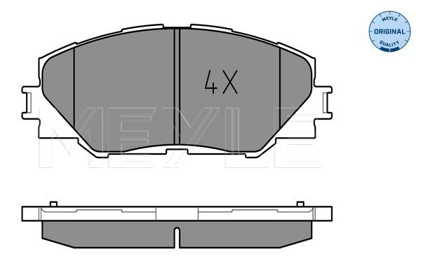 Bromsbeläggsats, Framaxel Meyle 025 243 3717 MEYLE