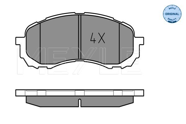 Bromsbeläggsats, Framaxel Meyle 025 243 7217/W MEYLE