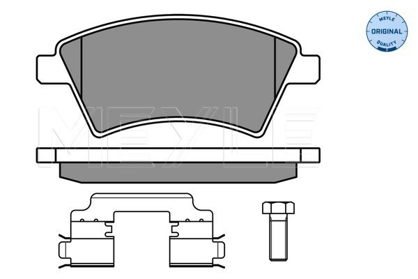 Bromsbeläggsats, Framaxel Meyle 025 243 9116/W MEYLE