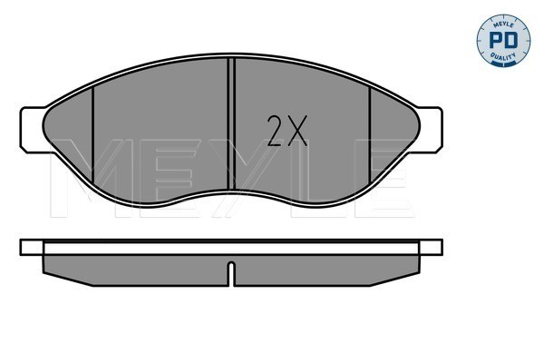 Bromsbeläggsats, Framaxel Meyle 025 244 6819-1/PD MEYLE