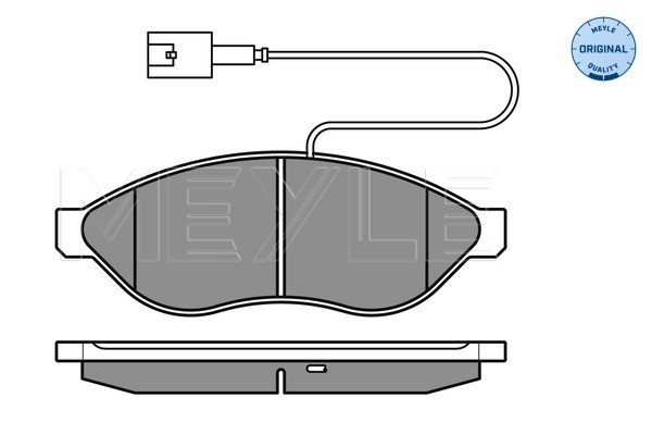 Bromsbeläggsats, Framaxel Meyle 025 244 6819/W1 MEYLE
