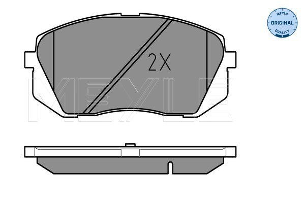 Bromsbeläggsats, Framaxel Meyle 025 245 0116/W MEYLE