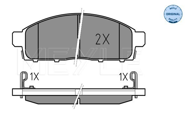 Bromsbeläggsats, Framaxel Meyle 025 245 2916/W MEYLE
