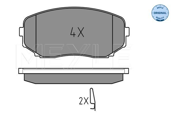 Bromsbeläggsats, Framaxel Meyle 025 245 4417/W MEYLE