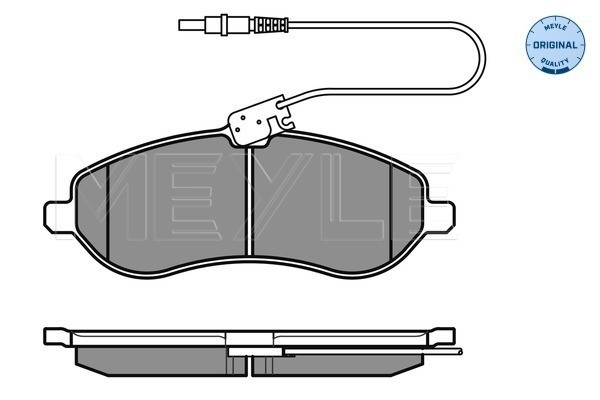 Bromsbeläggsats, Framaxel Meyle 025 245 9518/W MEYLE