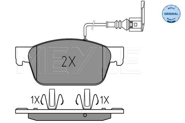 Bromsbeläggsats, Framaxel Meyle 025 246 2318/W MEYLE