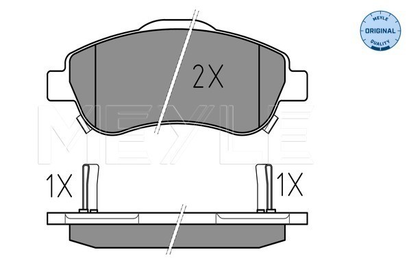 Bromsbeläggsats, Framaxel Meyle 025 246 3819/W MEYLE