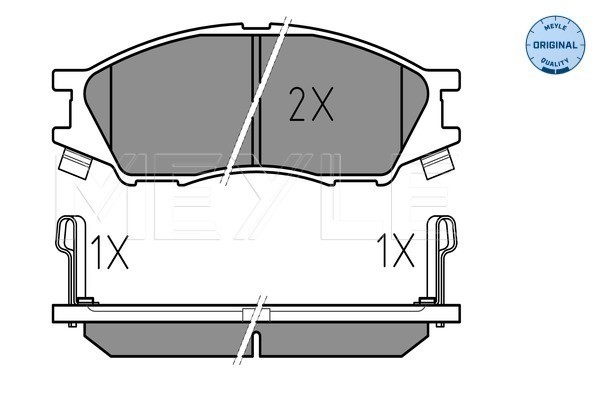 Bromsbeläggsats, Framaxel Meyle 025 246 4815/W MEYLE