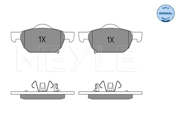 Bromsbeläggsats, Framaxel Meyle 025 247 9617/W MEYLE