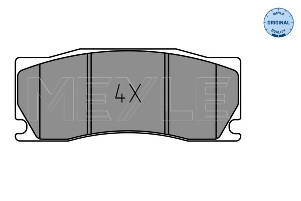 Bromsbeläggsats, Framaxel Meyle 025 248 5017 MEYLE