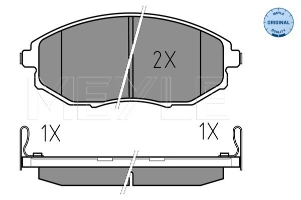 Bromsbeläggsats, Framaxel Meyle 025 248 6417/W MEYLE