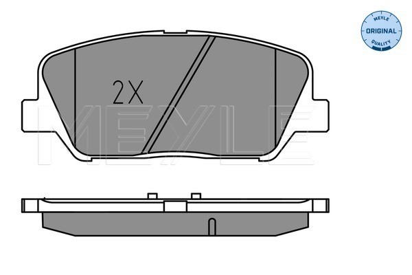 Bromsbeläggsats, Framaxel Meyle 025 249 1517 MEYLE
