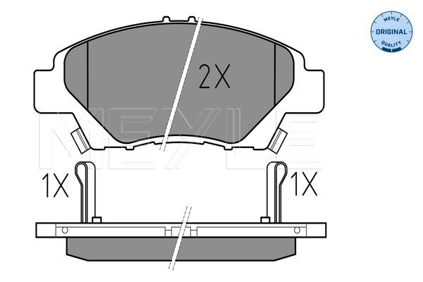 Bromsbeläggsats, Framaxel Meyle 025 249 7915/W MEYLE