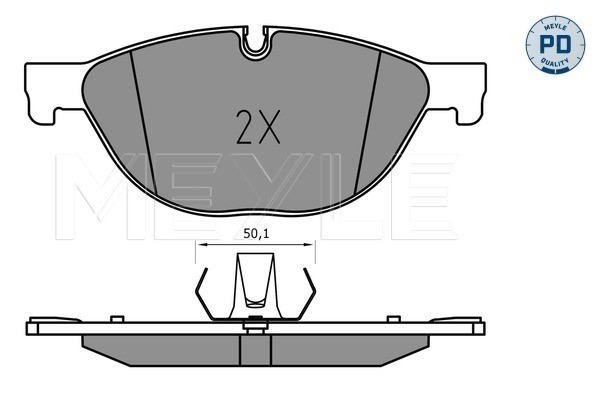 Bromsbeläggsats, Framaxel Meyle 025 250 4519/PD MEYLE