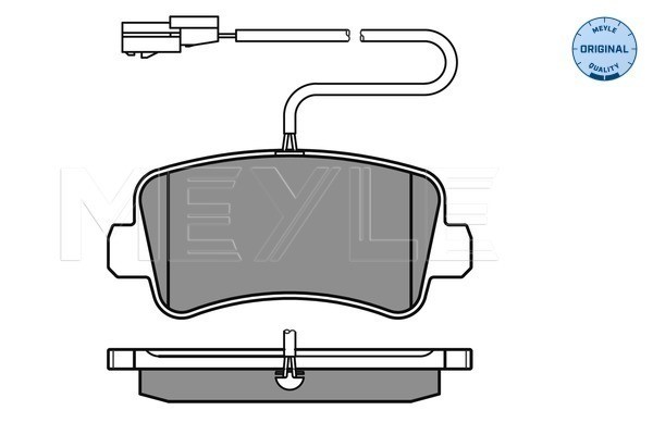 Bromsbeläggsats, Bakaxel Meyle 025 251 1218/W MEYLE Bromsbeläggsats, Bakaxel Meyle 025 251 1218/W MEYLE