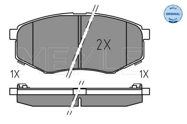 Bromsbeläggsats, Framaxel Meyle 025 251 8718 MEYLE Bromsbeläggsats, Framaxel Meyle 025 251 8718 MEYLE