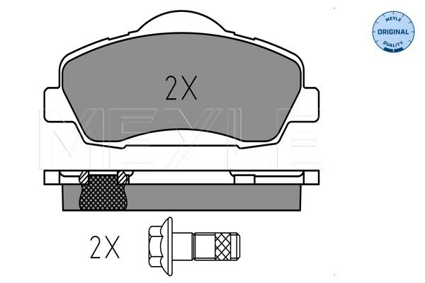 Bromsbeläggsats Solid, Framaxel Meyle 025 252 5118 MEYLE