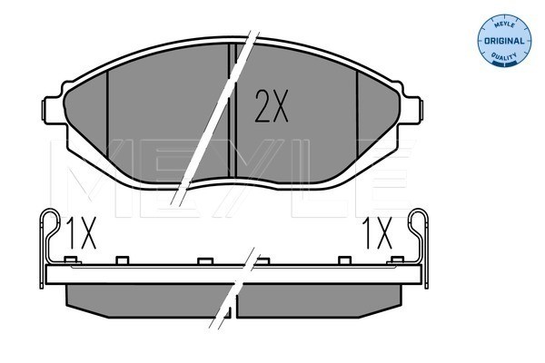 Bromsbeläggsats, Framaxel Meyle 025 252 6817/W MEYLE