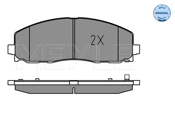 Bromsbeläggsats, Framaxel Meyle 025 253 7919 MEYLE