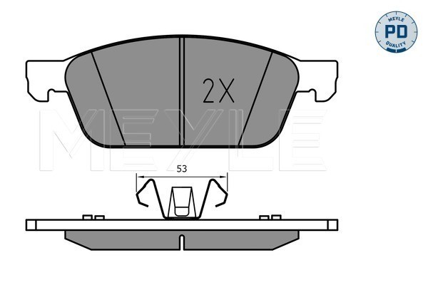 Bromsbeläggsats, Framaxel Meyle 025 255 5518/PD MEYLE