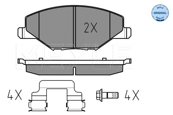Bromsbeläggsats, Framaxel Meyle 025 256 8118 MEYLE