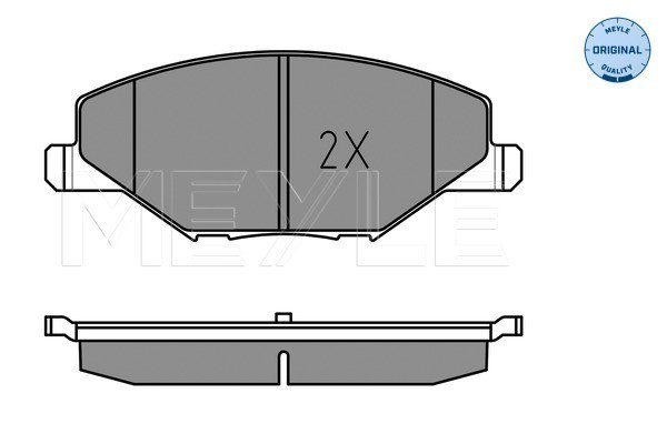 Bromsbeläggsats, Framaxel Meyle 025 256 8118 MEYLE