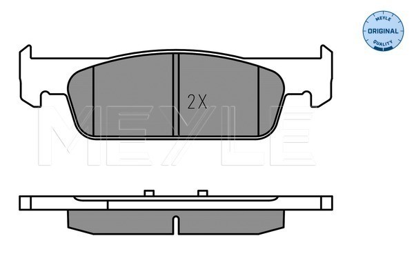 Bromsbeläggsats, Framaxel Meyle 025 257 3817 MEYLE