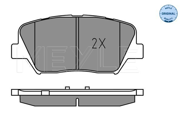 Bromsbeläggsats, Framaxel Meyle 025 257 5717 MEYLE