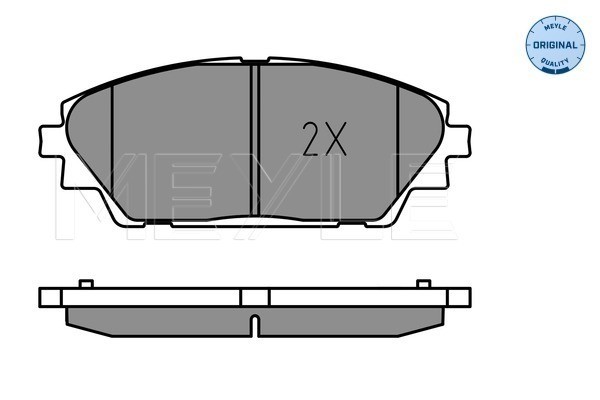 Bromsbeläggsats, Framaxel Meyle 025 258 7516 MEYLE