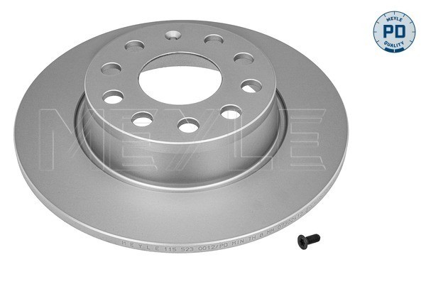 Bromsskiva Solid, Bakaxel Meyle 115 523 0012/PD MEYLE